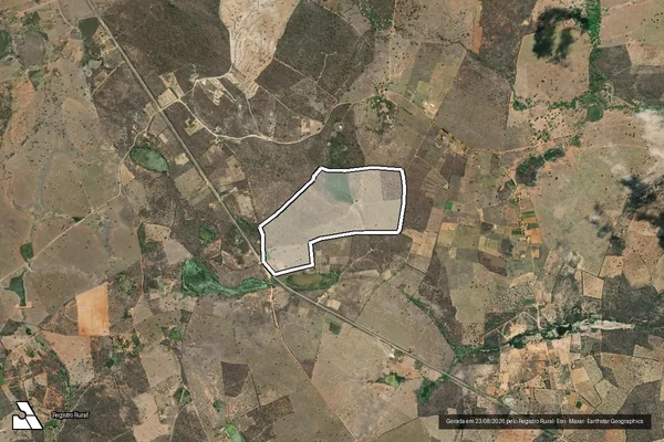 Imagem de satélite de Fazenda Inchú - Fazenda Inchú em Tanhaçu - BA