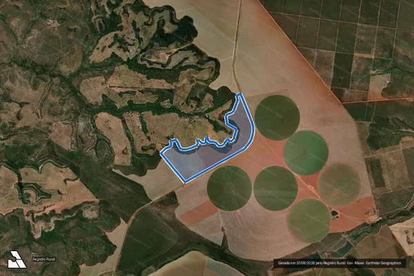 Imagem de satélite de FAZENDA SANTA RITA - 001 em João Pinheiro - MG