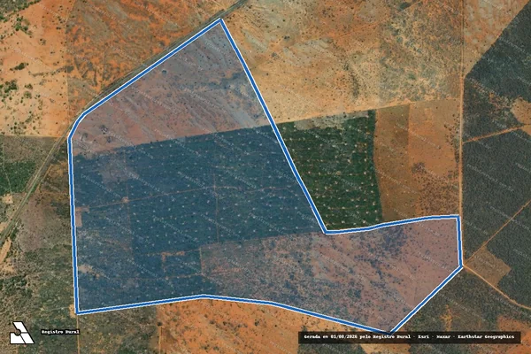 Imagem de satélite de FAZENDA PAU DE COLHER / Parte 1 em Jacobina - BA