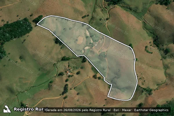 Imagem de satélite de Sitio São Jose das Araras - Parcela 1 em Santa Bárbara do Tugúrio - MG