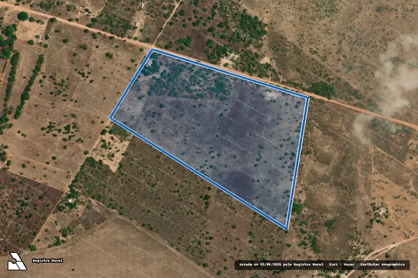 Imagem de satélite de CHACARA RECANTO FELIZ (LOTE 17) - Parte 1 em Formoso do Araguaia - TO