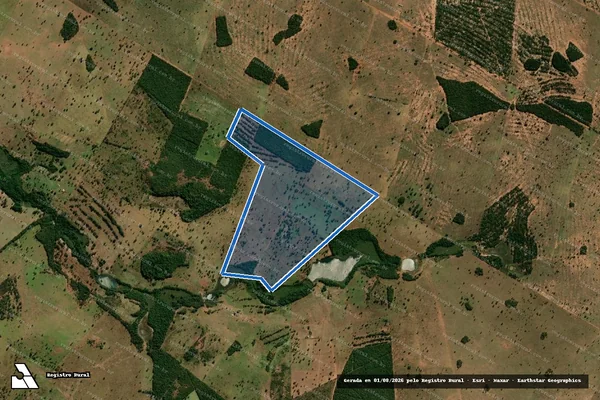 Imagem de satélite de Fazenda Cabeceira do Macaco - Gleba A em Figueirão - MS