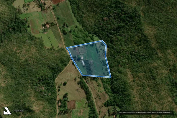 Imagem de satélite de Projeto de Assentamento Santa Mônica - Lote 64 CUT em Terenos - MS