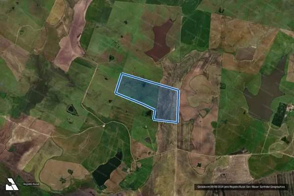 Imagem de satélite de AGROPECUÁRIA GARÇA LTDA - GLEBA E em Dom Pedrito - RS