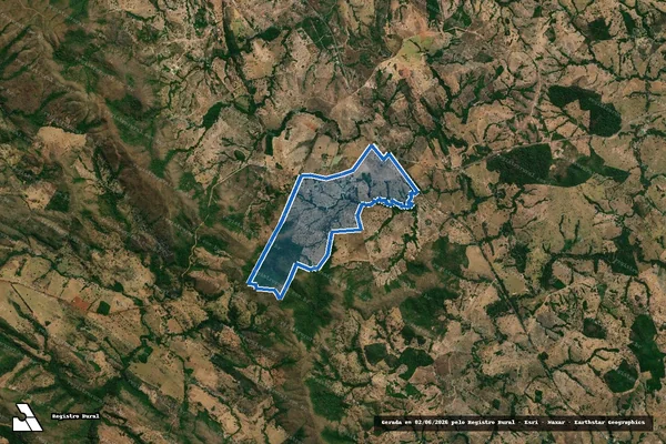 Imagem de satélite de FAZENDA CAXAMBÚ - QUINHÃO Nº 02 - Parte 1 em Faina - GO