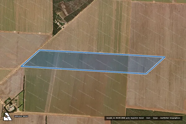 Imagem de satélite de FAZENDA JAGUARÃO - Parte 1 em Formosa do Rio Preto - BA