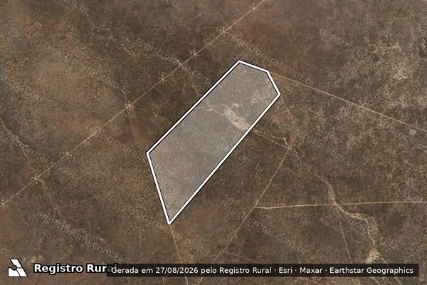 Imagem de satélite de FAZENDA RIACHO DA SERRA DA DATA CURRAL NOVO - FRANCISCO JOSE DE SOUSA FILHO em Dom Inocêncio - PI