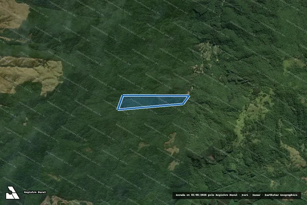 Imagem de satélite de Parcela - Adaildo Borges Sereno kaxinawa em Imaruí - SC