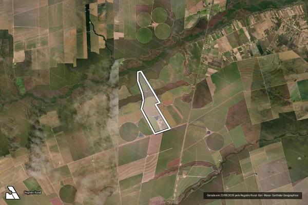 Imagem de satélite de Fazenda Sossego e Outras - 44.607 em Luís Eduardo Magalhães - BA