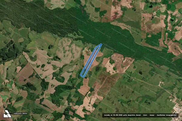 Imagem de satélite de Imóvel de Paulo Renato Buss 3 - Parcela 1 em Turuçu - RS