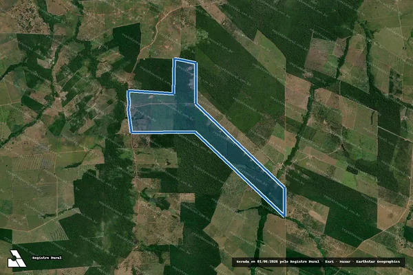 Imagem de satélite de Fazenda Esperantina - Parte 1 em São João do Araguaia - PA