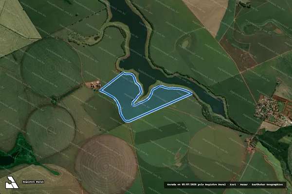 Imagem de satélite de Fazenda Paranagi - Parte 4 em Sertaneja - PR