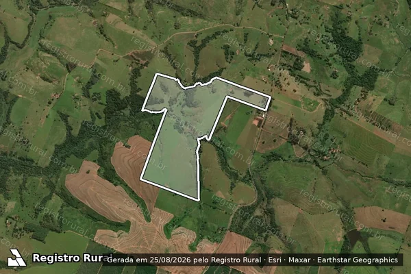 Imagem de satélite de Fazenda Guanabara - Parcela 04 em Lucélia - SP