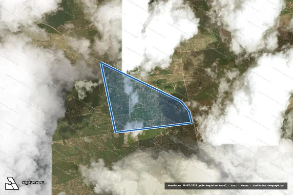 Imagem de satélite de FAZENDA MINAÇÃO - Parte 1 em Morro do Chapéu - BA