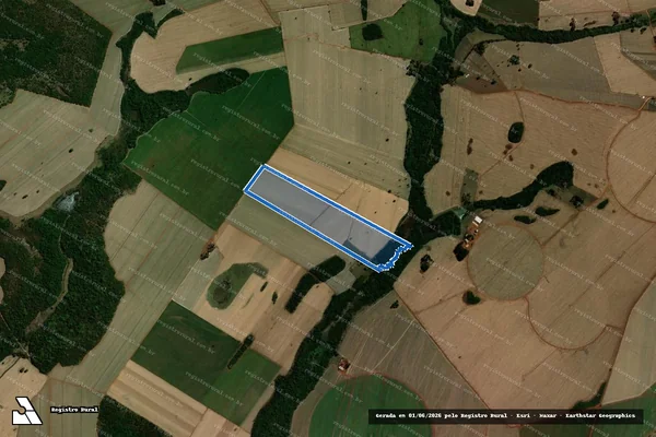 Imagem de satélite de FAZENDA PANTANO - Parte 3 em Conceição das Alagoas - MG