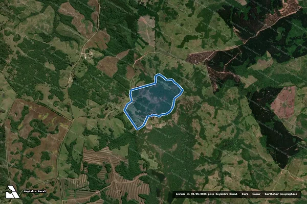 Imagem de satélite de Sem denominação - Parcela 1 em Encruzilhada do Sul - RS