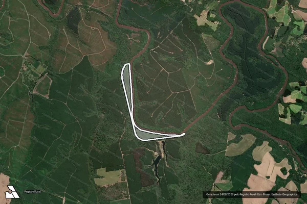 Imagem de satélite de Fazenda Rio Preto - Matrícula 8.824 em Mafra - SC