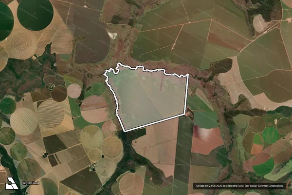 Imagem de satélite de Fazenda Batalha do Bartolomeu, Altar e Borginho - 001 em Guarda-Mor - MG