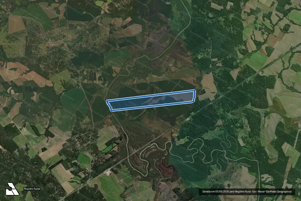 Imagem de satélite de MATRÍCULA 9.097 - Única em São Mateus do Sul - PR