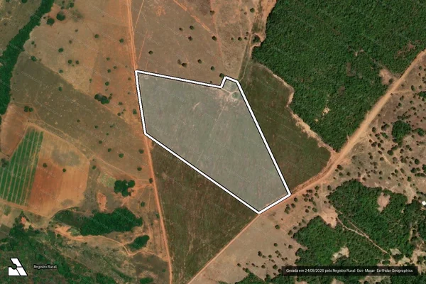 Imagem de satélite de Fazenda 24 de Outubro - GLEBA DESMEMBRADA em Bom Jardim de Goiás - GO