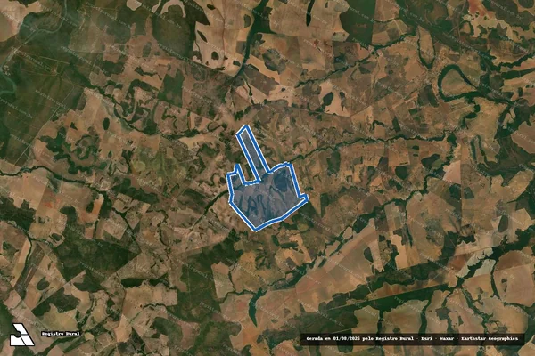 Imagem de satélite de Estância Oliveira - Estância Oliveira em Campinápolis - MT