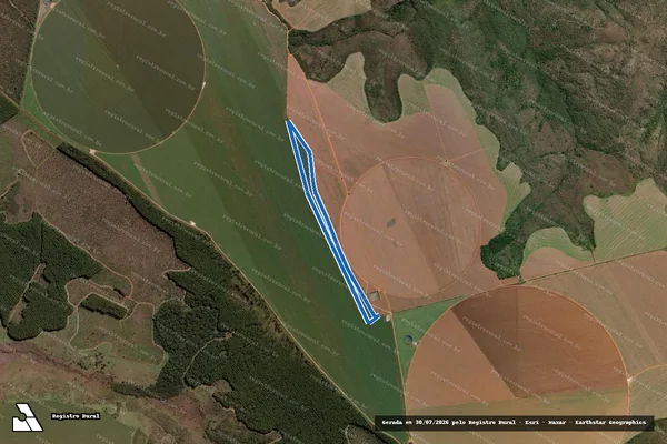 Imagem de satélite de Fazenda Esperança - 001 em Paracatu - MG