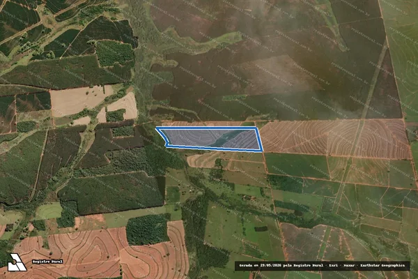 Imagem de satélite de Fazenda Nerolandia I - Gleba B - Gleba B em Getulina - SP