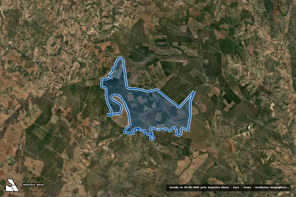 Imagem de satélite de Vargem Grande  - Parte 01 em Olhos-d'Água - MG
