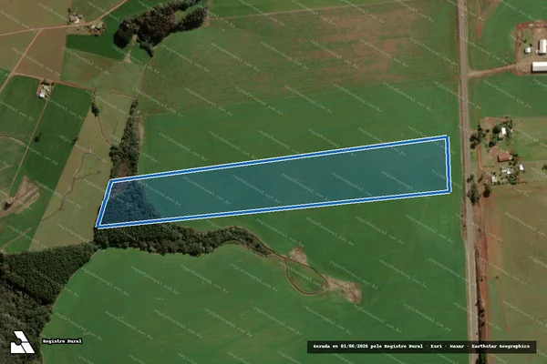 Imagem de satélite de Fazenda Magarinos II - Canhotos - Parcela 1 em Barracão - RS
