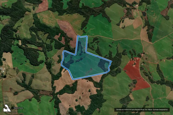 Imagem de satélite de Fazenda São Crispin - Parcela 1 em André da Rocha - RS