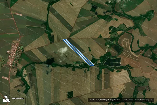 Imagem de satélite de Lote de terras sob nº 316, da GLEBA MASSAPÉ - Lote nº 316 em Assis Chateaubriand - PR