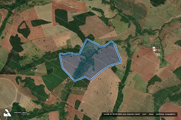 Imagem de satélite de FAZENDA RIO BONITO - Parcela 1 em Tupaciguara - MG