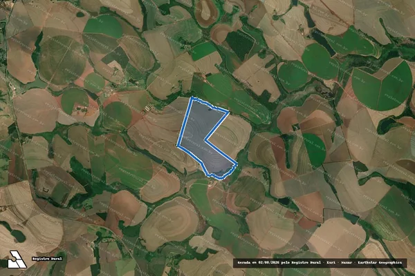 Imagem de satélite de Fazenda Santo Antônio - Gleba A em Coronel Macedo - SP