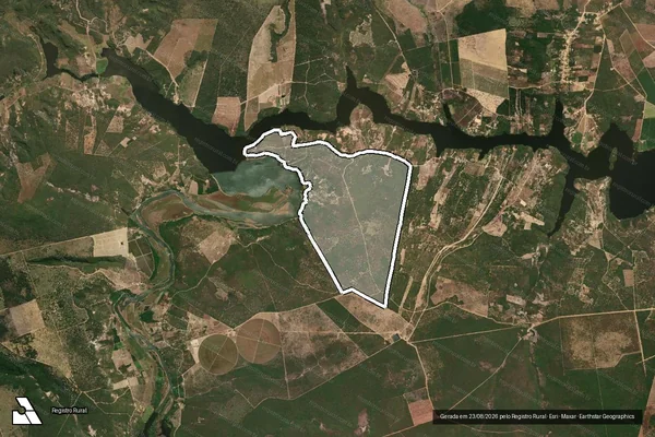 Imagem de satélite de Fazenda Lagoa dos Patos - GLEBA 1 em Águas Vermelhas - MG