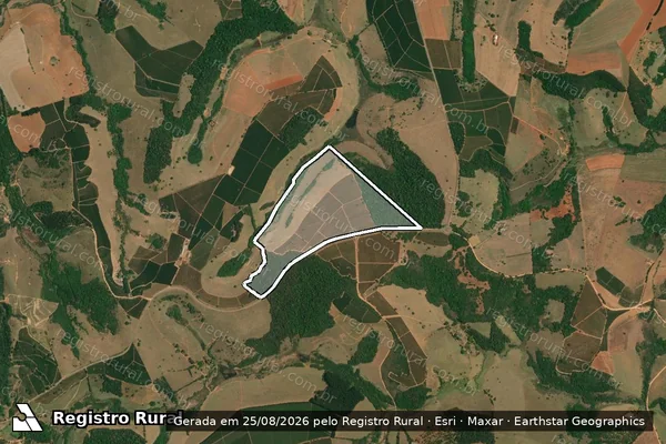 Imagem de satélite de FAZENDA RETIRO E PITANGUEIRAS - RETIRO E PITANGUEIRAS ? GLEBA 02 em Divisa Nova - MG
