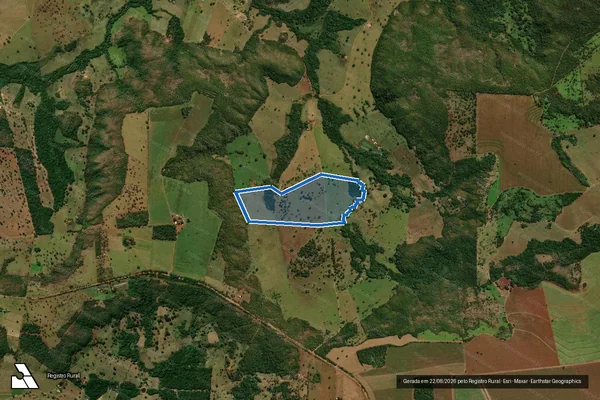 Imagem de satélite de Estância Shalom Adonai - Parte 1 em Bandeirantes - MS
