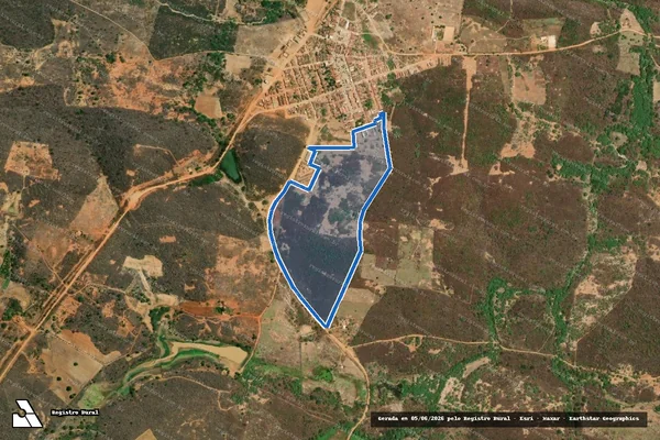Imagem de satélite de SITIO PEREIROS  - SITIO PEREIROS ? ÁREA 01 ? FAZENDA RIACHO em Santa Filomena - PE