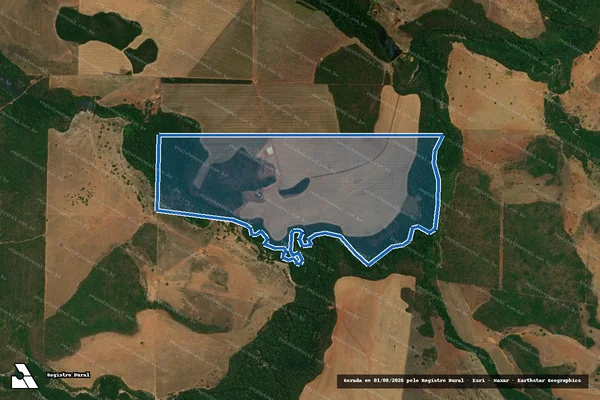 Imagem de satélite de Fazenda D´Leon - Parte 1 em Canarana - MT