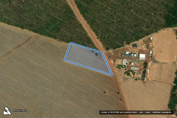 Imagem de satélite de - Fazenda São Pedro; Fazenda Poço;Chapada Duarte Parcela II em Mirador - MA