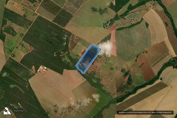Imagem de satélite de Lote 11 ? Projeto de Assentamento Primavera - Parte 1 em Jaraguari - MS