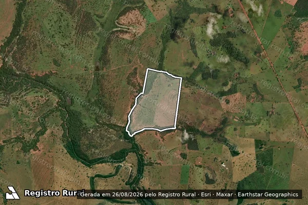 Imagem de satélite de FAZENDA CÓRREGO FUNDO I - Parte 1 em Paranaíba - MS