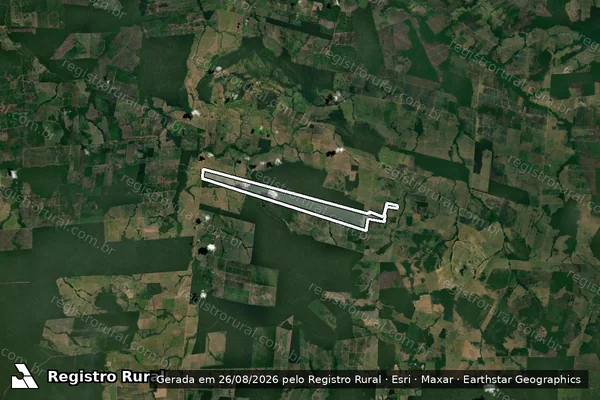 Imagem de satélite de FAZENDA PISSARRA  – GLEBA JOÃO BENTO / Parte 1