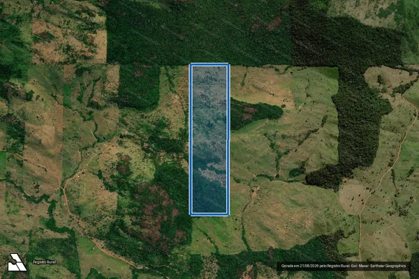 Imagem de satélite de LOTE 51 DA GLEBA 95 PF. JARU OURO PRETO - Parte 1 em Governador Jorge Teixeira - RO