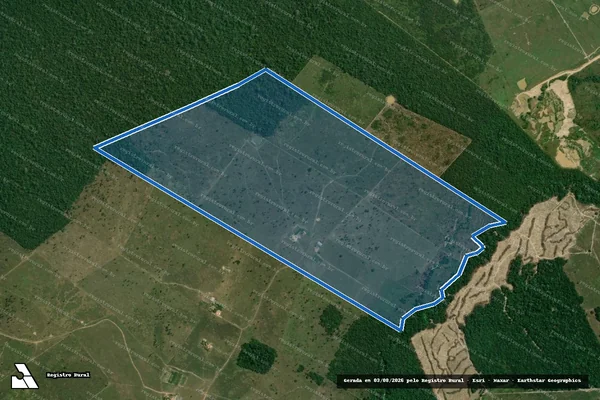Imagem de satélite de FAZENDA SÃO SEBASTIÃO - Parte 1 em Nova Ipixuna - PA