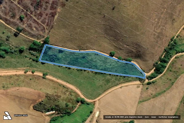 Imagem de satélite de Fazenda União e Vista Alegre - Gleba 3 em Guarani - MG