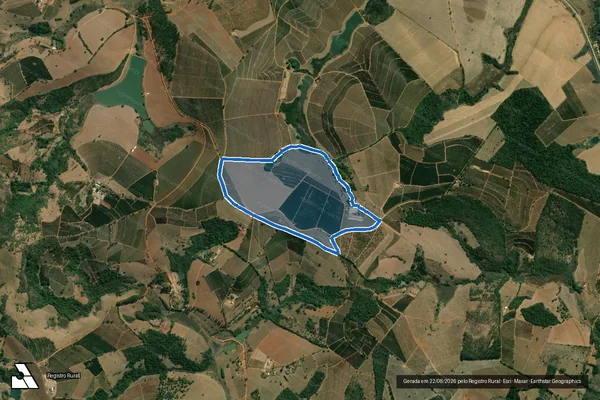 Imagem de satélite de FAZENDA CALIFORNIA - Parcela 1 em Paraguaçu - MG