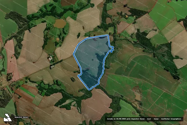 Imagem de satélite de Fazenda Gavião Mouro ? Pinheiro - Fazenda Gavião Mouro ? Pinheiro em Entre-Ijuís - RS