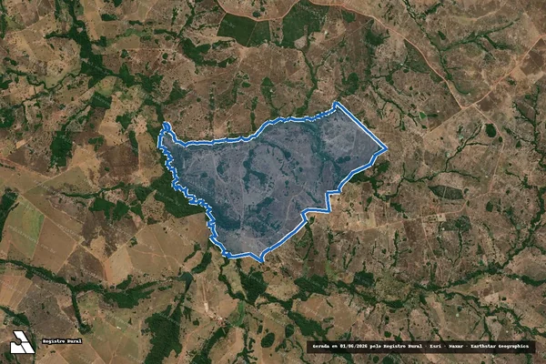 Imagem de satélite de FAZENDA CURRALINHO - 001 em Faina - GO