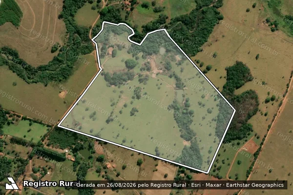 Imagem de satélite de FAZENDA SALOBRO E COQUEIRO - Parte 1 em Araçu - GO
