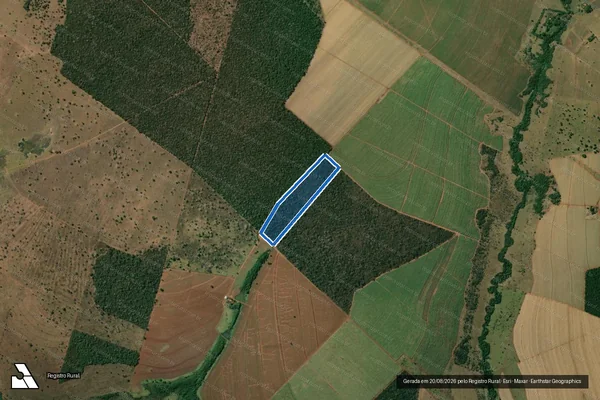 Imagem de satélite de FAZENDA SANTA PAULA - Parte 6 em Cachoeira Alta - GO